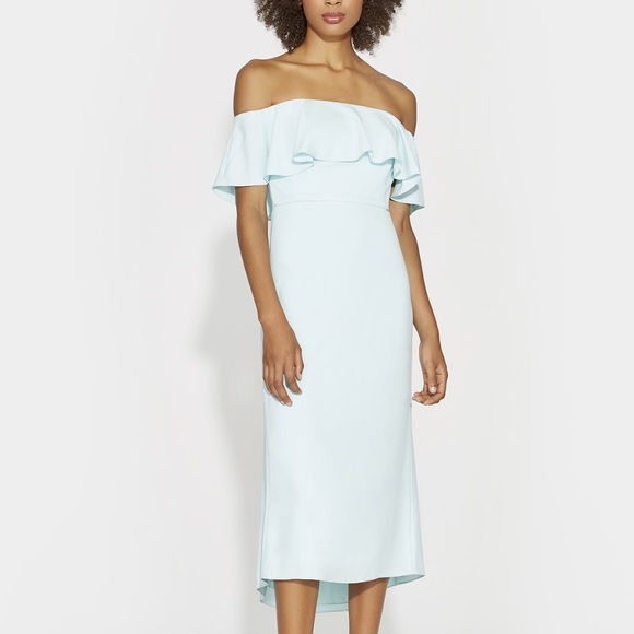 Halston Heritage Dresses & Skirts - •Halston• Off Shoulder Flounce Dress
